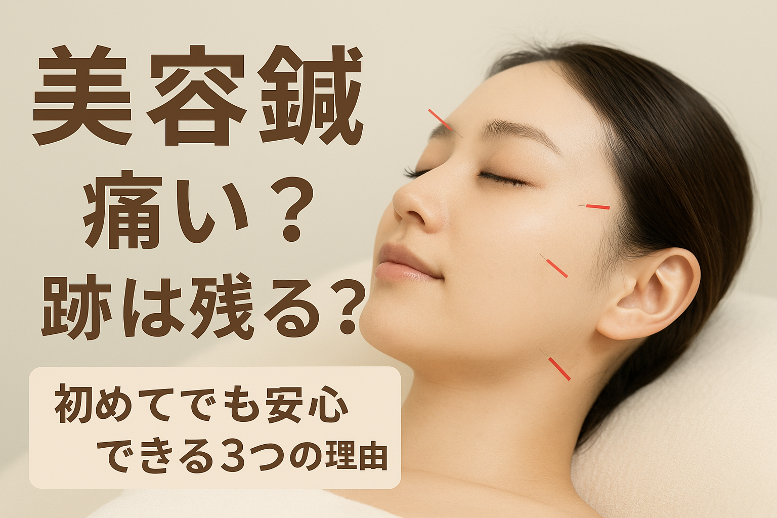 浜松の美容鍼｜痛みや跡の心配が少なく初心者でも安心の施術